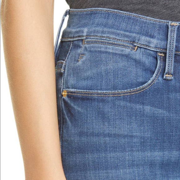 Frame Le High Raw Hem Ankle Straight Leg Jeans NWT - Picture 6 of 11